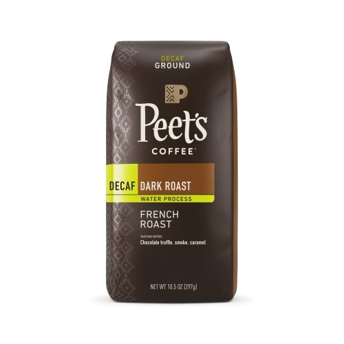 Peets Coffee Coffee, Ground, Dark Roast, French Roast, Decaf